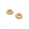 24K Champagne Gold-Colored Brass Cylinder Spacer Beads view 2
