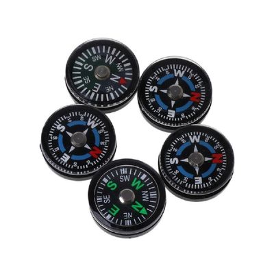 bopely 5-Pack Hiking Compasses, Mini Pocket Compass Set, Oil-Filled Survival Compass Replacement for Hiking and Travel
