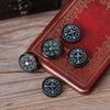 bopely 5-Pack Hiking Compasses, Mini Pocket Compass Set, Oil-Filled Survival Compass Replacement for Hiking and Travel view 3
