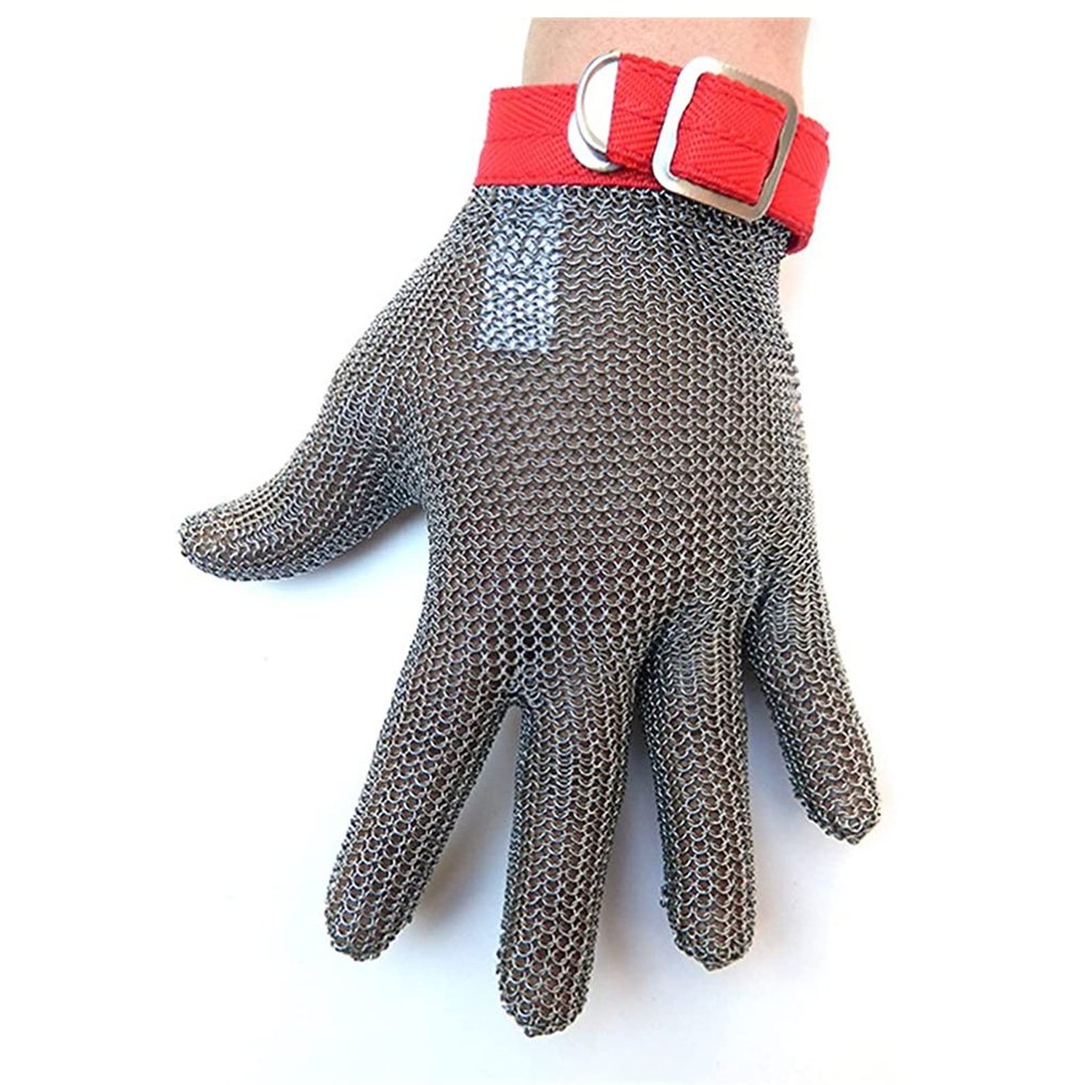 LCYDMJ Cut-Resistant Stainless Steel Mesh Glove for Butchers and Meat Cutting (1 Piece/M)