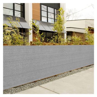 WUZMING Fence Screen, Privacy Screen for Garden and Balcony, 100% HDPE, Weather-Resistant, UV Protection, with Grommets and Cable Ties, Gray, 120 x 250 cm