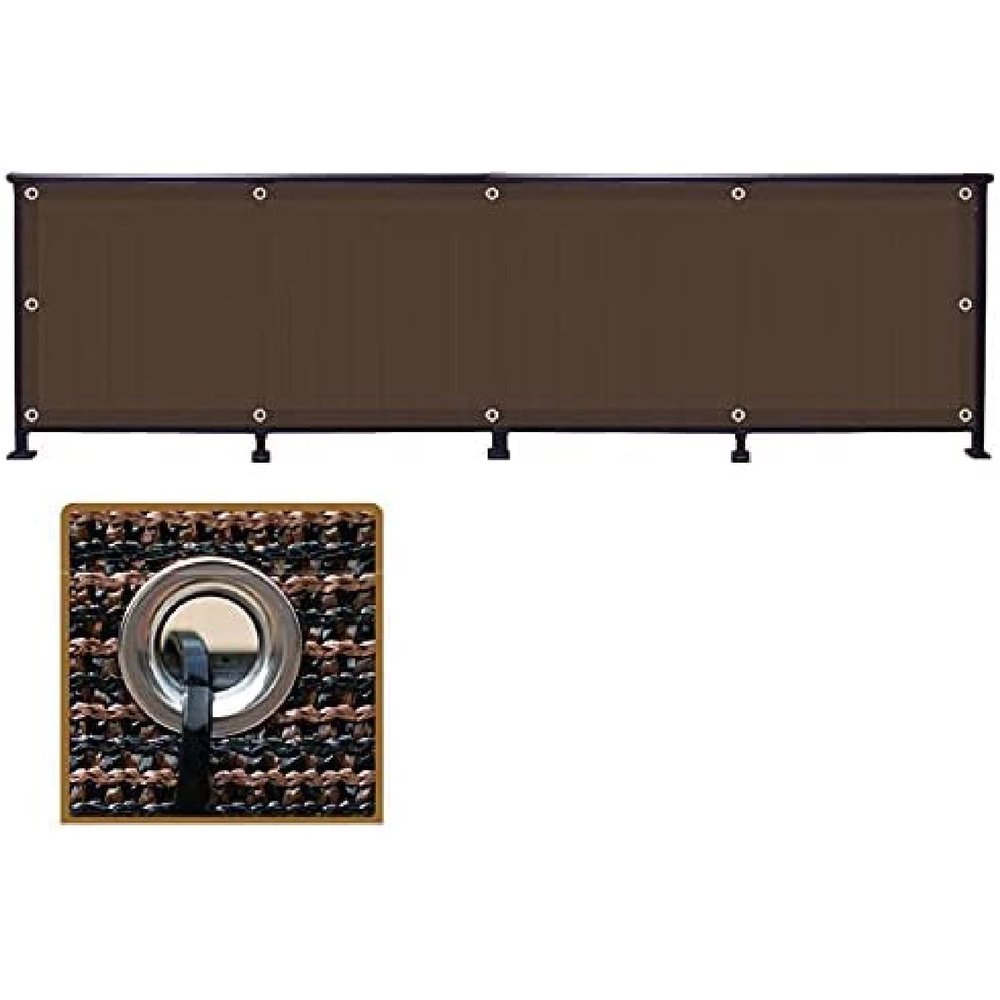 LIJINBO Balcony Privacy Screen, 90% Blockage Outdoor Fence with Grommets