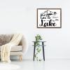 Unbranded Farmhouse Framed Primitive Decor 40.6 x 50.8 cm Painted Wood Sign, “Take Me to the Lake” Retro Wall Art for Indoor and Garden view 3