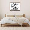 Unbranded Farmhouse Framed Primitive Decor 40.6 x 50.8 cm Painted Wood Sign, “Take Me to the Lake” Retro Wall Art for Indoor and Garden view 4