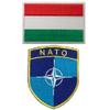 A-ONE NATO Morale Flag Patch + Hungary Flag Patch for Berets, Blue, One Size view 1
