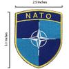 A-ONE NATO Morale Flag Patch + Hungary Flag Patch for Berets, Blue, One Size view 2