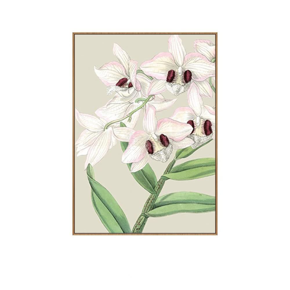 Hand-Painted Canvas Art, Abstract Modern Textured Blooming Flowers, Nordic Vertical Wall Art, Large Frameless Painting for Home Decor