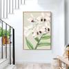 Hand-Painted Canvas Art, Abstract Modern Textured Blooming Flowers, Nordic Vertical Wall Art, Large Frameless Painting for Home Decor view 2