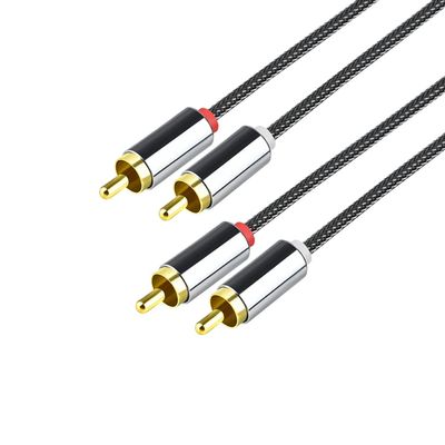 Eono RCA Stereo Audio Cable, 6.6 ft, 2 RCA Plugs to 2 RCA Plugs