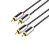 Eono RCA Stereo Audio Cable, 6.6 ft, 2 RCA Plugs to 2 RCA Plugs view 1