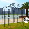 Refue Metal Garden Rose Arch, Black, W320 x H240 cm view 1