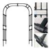 Refue Metal Garden Rose Arch, Black, W320 x H240 cm view 2
