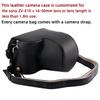 Hargedis Camera Case for Sony ZV-E10, PU Leather, for 16–50 mm Lens, with Shoulder Strap view 2
