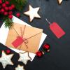 Kraft Paper Gift Tags, 7 x 4 cm, with Red and White Cotton String, 100 Count view 4
