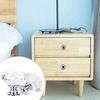 30 mm Diamond-Cut Crystal Glass Knob with M4 x 22 mm Screws, Rose Gold Base view 3