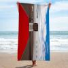 Ultra-Soft Microfiber Beach Towel, Red Carpet at the Airport, 80 x 135 cm view 3