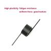 5-Pack 1.5 mm Wire V-Shaped Right-Handed Single-Loop Torsion Springs, 120°/6 Turns, 10 mm view 4