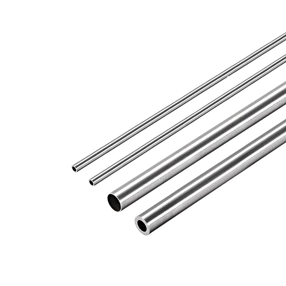 GBNHGYP 2-Piece 304 Stainless Steel Seamless Round Tube, 3 mm x 0.8 mm, 250 mm