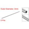 GBNHGYP 2-Piece 304 Stainless Steel Seamless Round Tube, 3 mm x 0.8 mm, 250 mm view 3