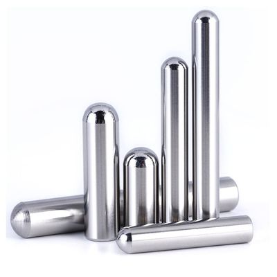 10-Pack 304 Stainless Steel Internal-Threaded Locating Pins with Hole, Round Head, M4 x 6 x 12 mm