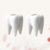 FOMIYES White Ceramic Tooth-Shaped Flower Pots for Desk Decor view 3