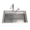 16-Gauge Stainless Steel Single-Bowl Kitchen Bar Sink with Faucet and Pull-Out Baskets view 1