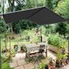 KOUDU Sun Shade Sail with Mounting Kit, 4.5 x 10 m, Dark Gray view 2