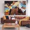 ZCHX Modern Minimalist Abstract Pop Art Canvas Wall Art for Living Room, Color B, 20 x 30 cm, Unframed view 2