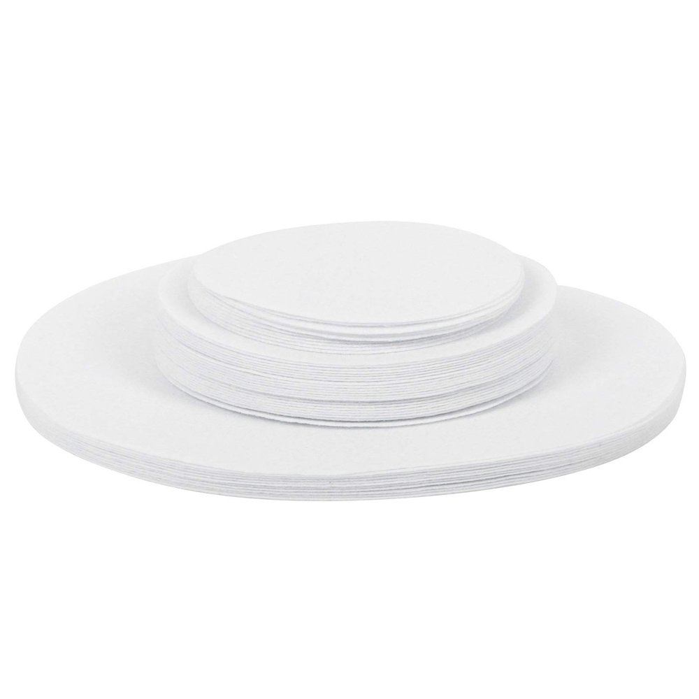Felt Plate Separators, White, 48-Piece Set