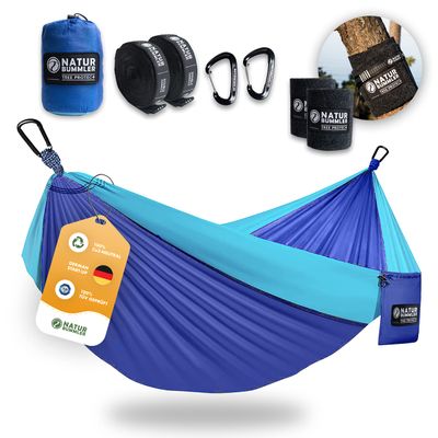 NATURBUMMLER Tree Protec+ Outdoor Hammock 300 x 170 cm, up to 300 kg