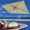LANGZDHE 10 x 6.5 ft Replacement Canopy for Patio Umbrella, Rectangular Market Table Umbrella, 6-Rib, Khaki view 3