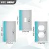 Blank Outlet and Light Switch Cover, Decorative Wall Plate, 11.5 x 7 cm, Beach Heart view 2