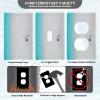 Blank Outlet and Light Switch Cover, Decorative Wall Plate, 11.5 x 7 cm, Beach Heart view 3