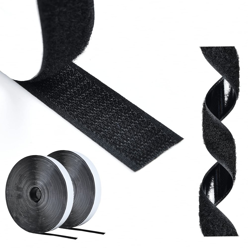 AiQInu Self-Adhesive Hook and Loop Tape, 5 m, Extra Strong, 20 mm Wide