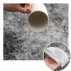 Washable Non-Slip Geometric Entrance Rug, Black and Brown, 60 x 120 cm view 4