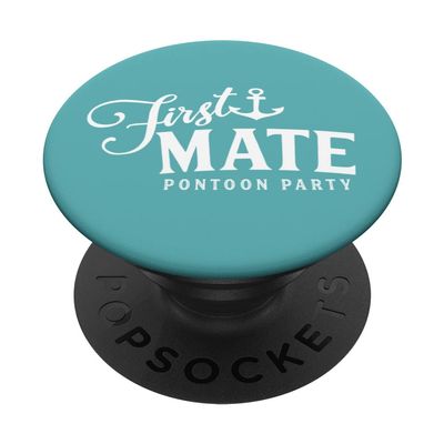 Ses First Mate Pontoon T-Shirt for Boating and Swimming PopSockets with Interchangeable PopGrip