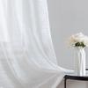 Laura Ashley Lehman Sheer Curtains with Rod Pocket, 38 x 108 in, White, 4 Panels view 4