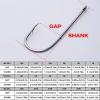 jinyi2016SHOP Dropshot Hooks, Long Shank, 50-Pack, 1#–6/0#, High-Carbon Steel (Color: 6l0) view 3