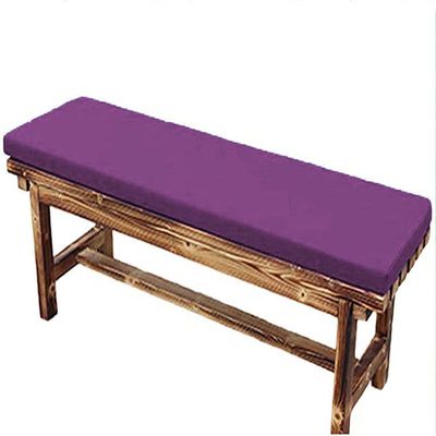 Water-Resistant Garden Bench Cushion, 200 x 40 cm, Purple