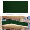 MYUANH Balcony Cover 0.8 x 4.5 m, Wind and UV Protection, No-Drill Balcony Railing Cover, Dark Green view 1