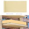 MYUANH Balcony Privacy Screen 1 x 8 m, UV Protection, Windbreak, No-Drill Installation, Cream view 1