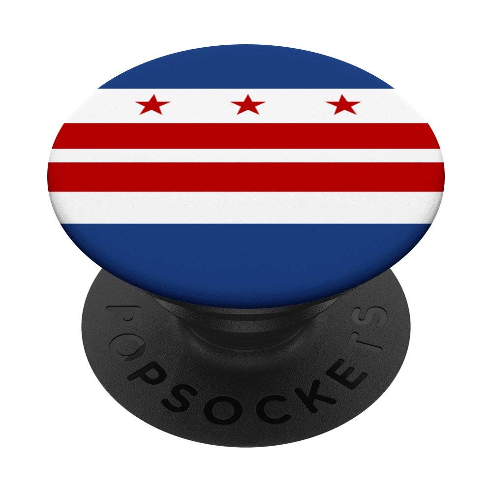Cool Washington, DC Flag Gifts Born in DC PopSockets with Interchangeable PopGrip