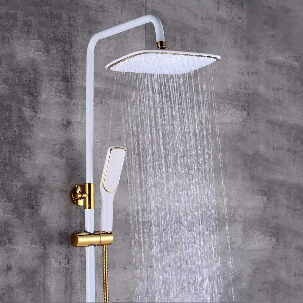 SXLSZ 360 Rotating Platinum Shower System with Adjustable Hand Shower