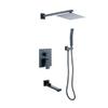 SXLSZ Black Concealed Shower System with 10-Inch Rain Shower view 1