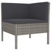 Festnight Poly Rattan Outdoor Lounge Furniture Set with Corner Sofa view 3