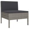 Festnight Poly Rattan Outdoor Lounge Furniture Set with Corner Sofa view 4