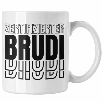 Trendation - Certified Bro Mug, Gift for Best Friend or Brother, Gift Idea with Saying (White)
