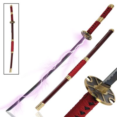 One Piece Roronoa Zoro Sandai Kitetsu Katana, Stainless Steel, 96.5 cm