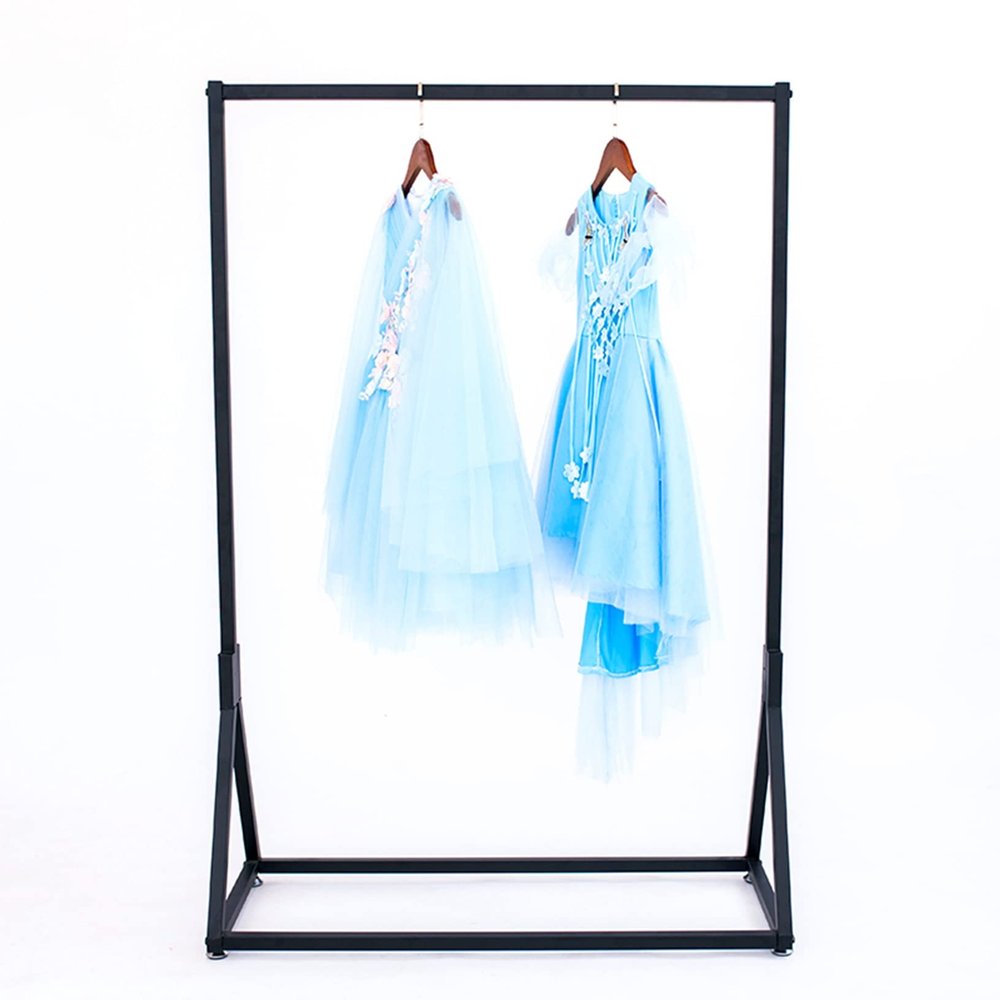 Commercial Freestanding Clothing Rack with Wheels