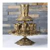 12-Piece Bronze Alloy Metal Whisky and Wine Dispenser Set view 2